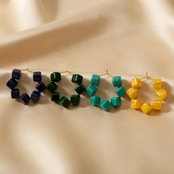 Multicolour_Trendy_Square_Beads_Hoop_Earrings_Combo_Set_Of_4_For_Women