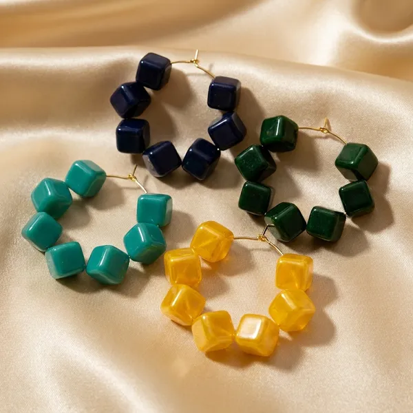 Multicolour_Trendy_Square_Beads_Hoop_Earrings_Combo_Set_Of_4_For_Women