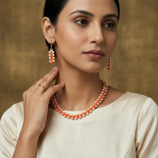 Orange_Feminine_Graceful_Jewellery_Sets_For_Women