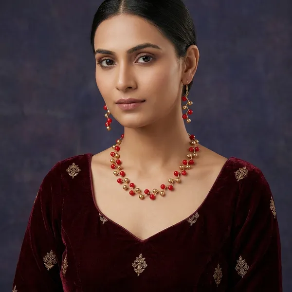 Red_Princess_Fusion_Jewellery_Sets_For_Women