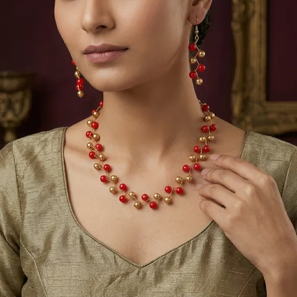 Red_Princess_Fusion_Jewellery_Sets_For_Women