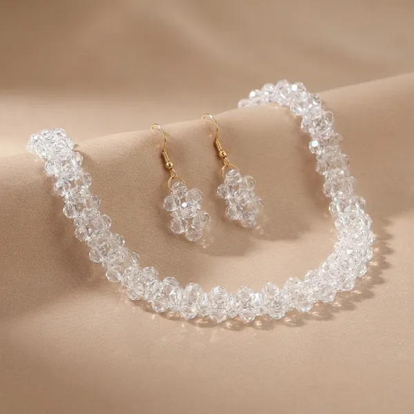 Crystal_Beaded_Necklace_And_Earrings_Set