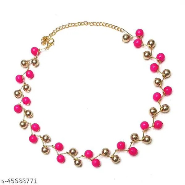 Brass_Gold_And_Pink_8_No_Zigzag_Jewellery_Set