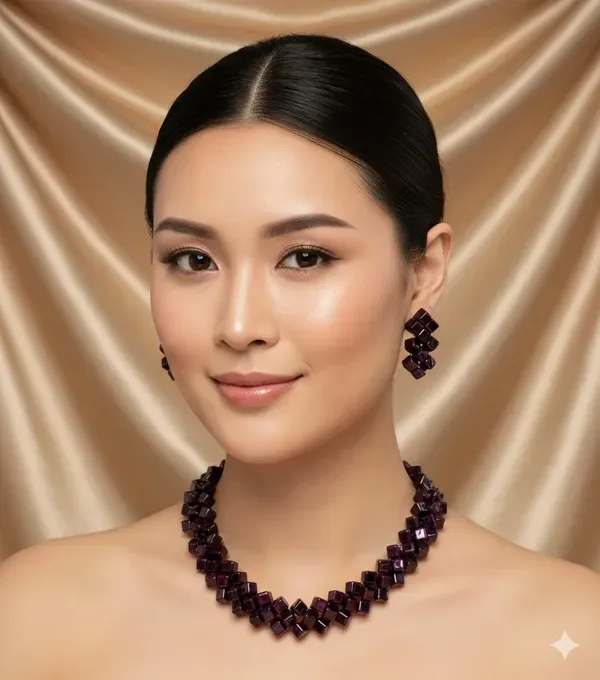 Dark_Purple_beaded__Jewelry_Set_-_Necklace_&_Earrings