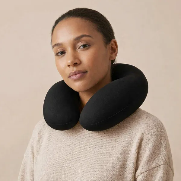 Premium_Black_Memory_Foam_Neck_Pillow_With_Strap