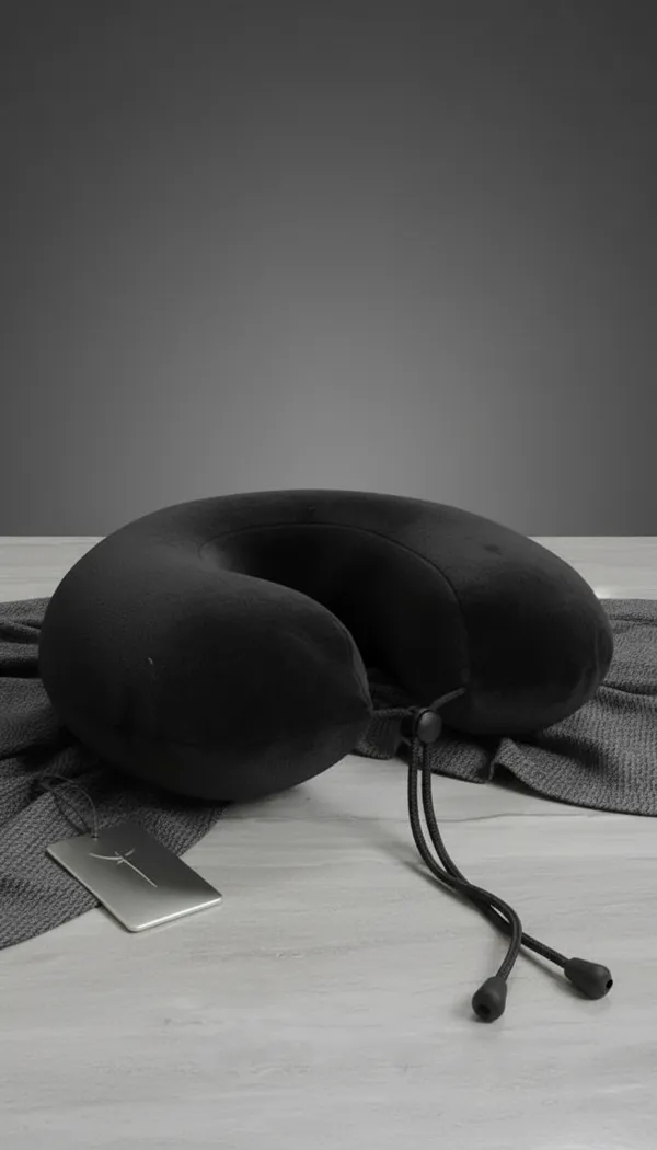 Premium_Black_And_Grey_Memory_Foam_Neck_Pillow_With_Strap_(Pack_Of_2)