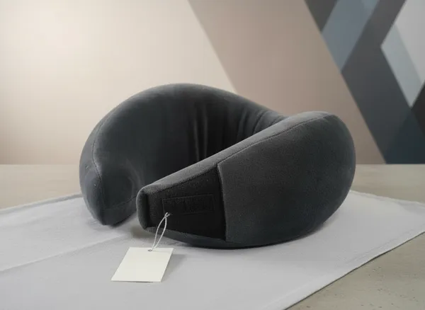 Grey_And_Black_U-Shaped_High_Density_Memory_Foam_Travel_Neck_Support_Pillow_(Pack_Of_2)