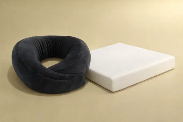 Premium_Black_And_White_Memory_Foam_With_Velvet_Deep_Sleep_Pillow_And_Travel_Neck_Support_Pillow_(Pack_Of_2)