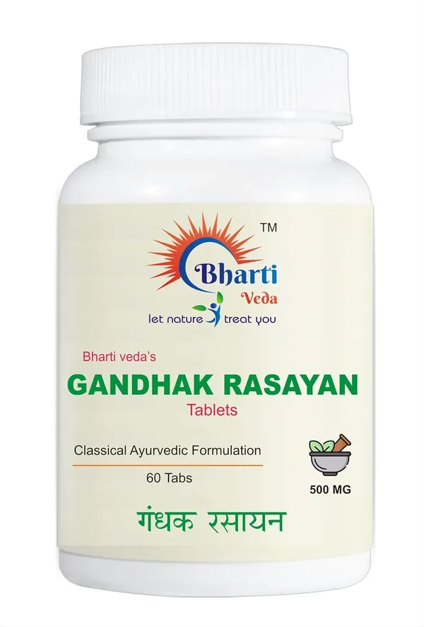 Bharti_Veda_Gandhak_Rasayan_Purified_Sulphur_Skin_Tablets