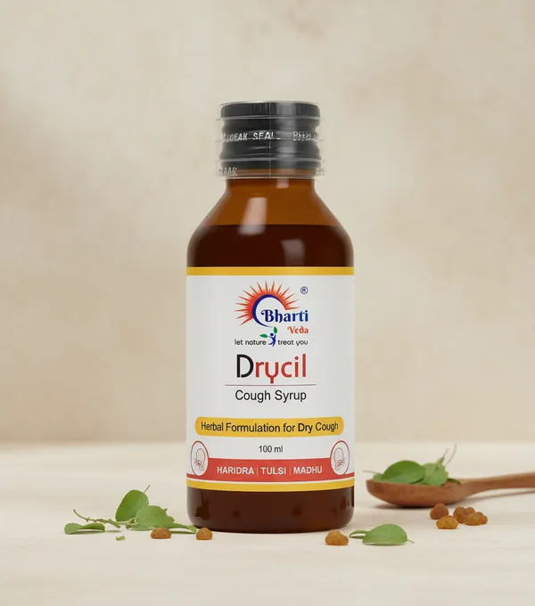 Bharti_Veda_Drycil_Dry_Cough_Sore_Throat_Syrup_100Ml_Pack_Of_2