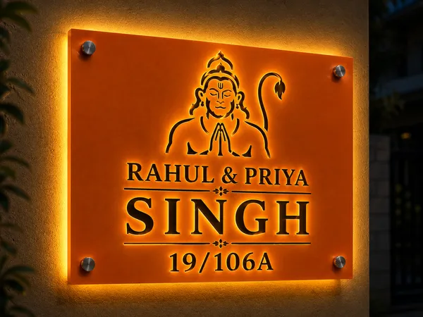 Led_Name_Board_with_Light_Lord_Hanuman