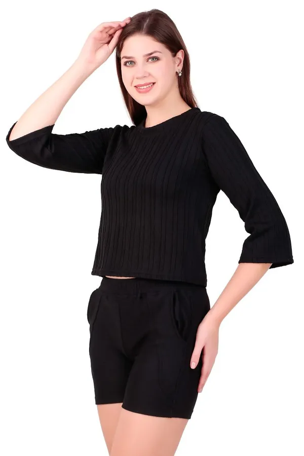 Black_Cotton_Blend_Co-Ord_Set_For_Women