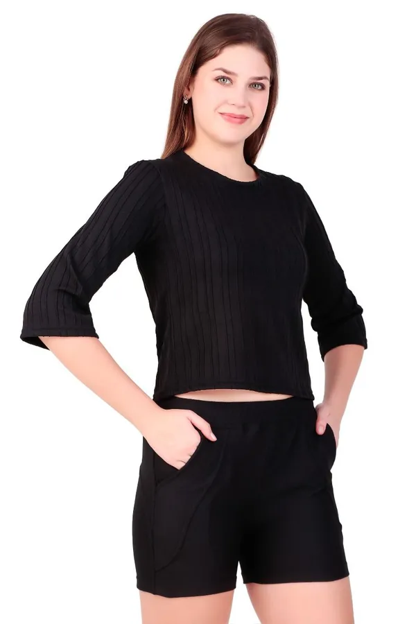 Black_Cotton_Blend_Co-Ord_Set_For_Women