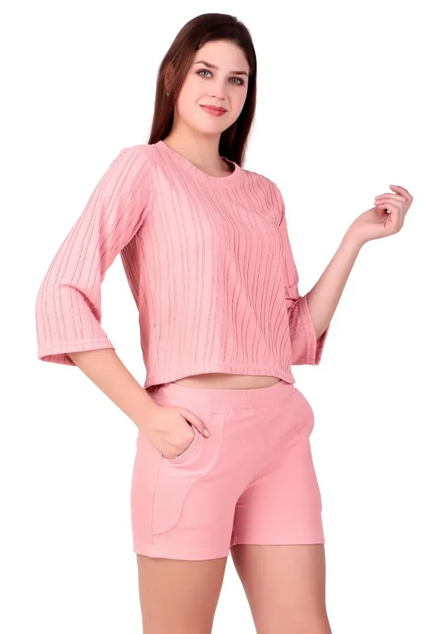 Pink_Cotton_Blend_Co-Ord_Set_For_Women