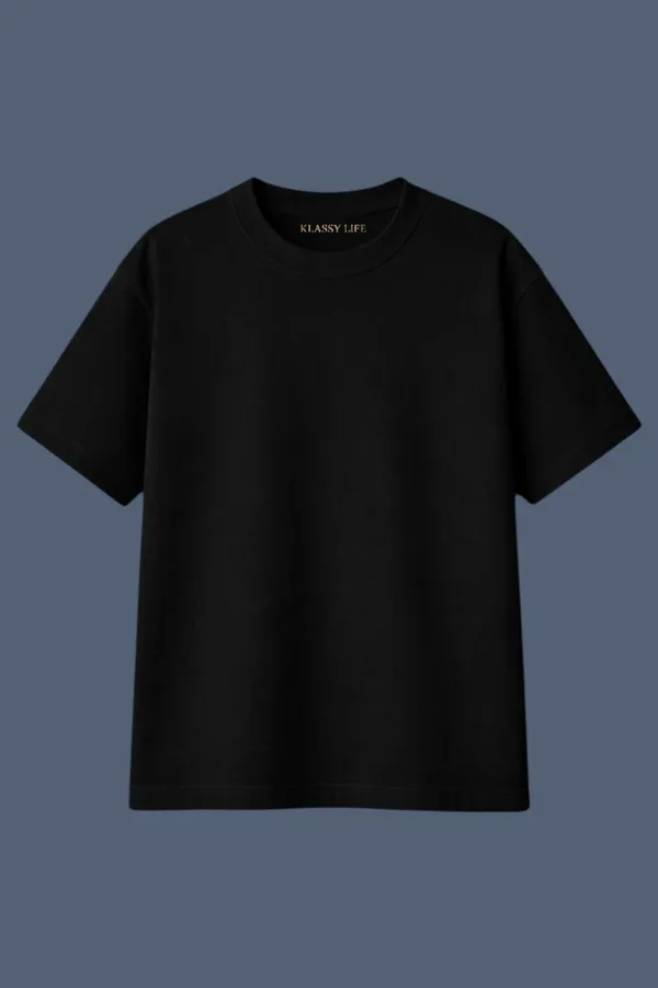 Black_Cotton_240Gsm_T-Shirt_For_Unisex