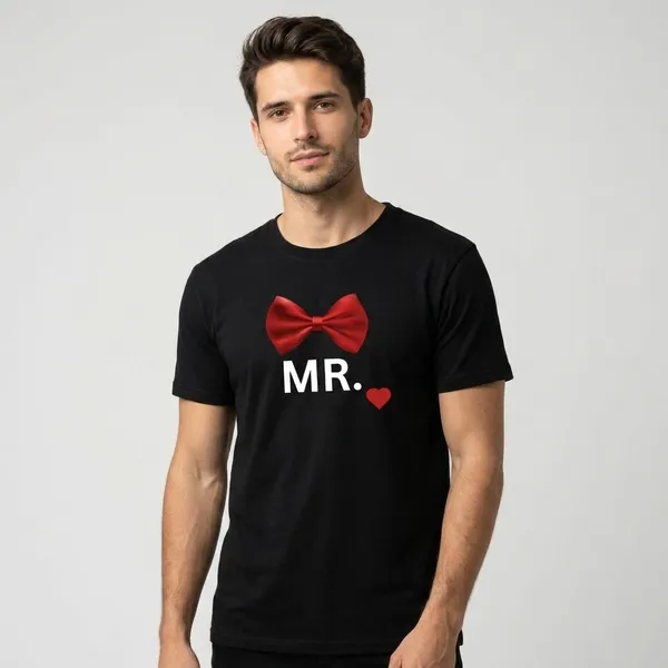 Black_&_White_Cotton_240Gsm_T-Shirt_Set_For_Couple_(Pack_of_2)