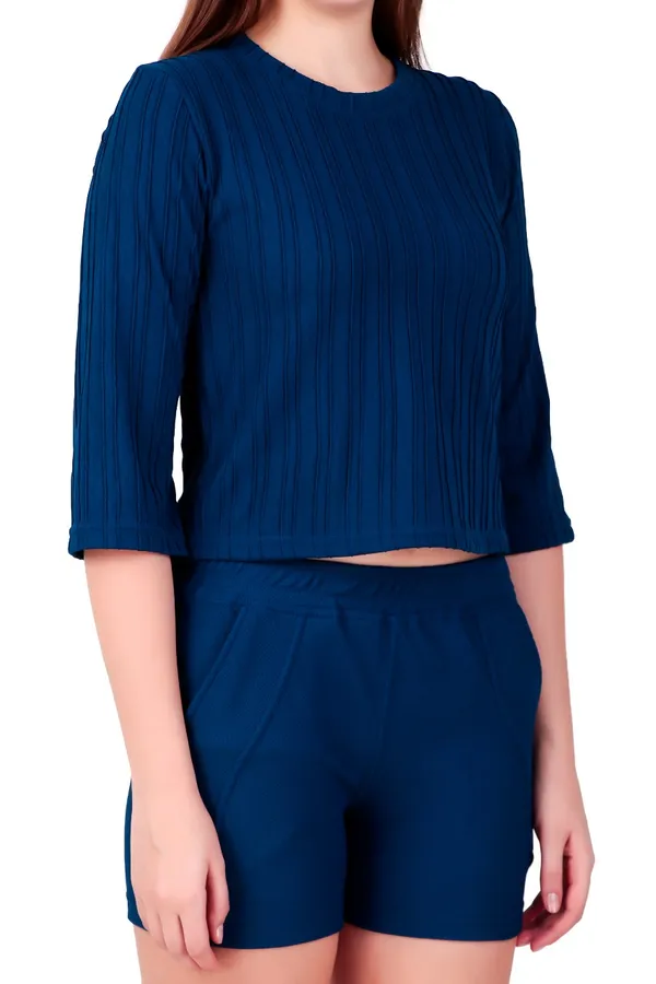 Royal_Blue_Cotton_Blend_Co-Ord_Set_For_Women
