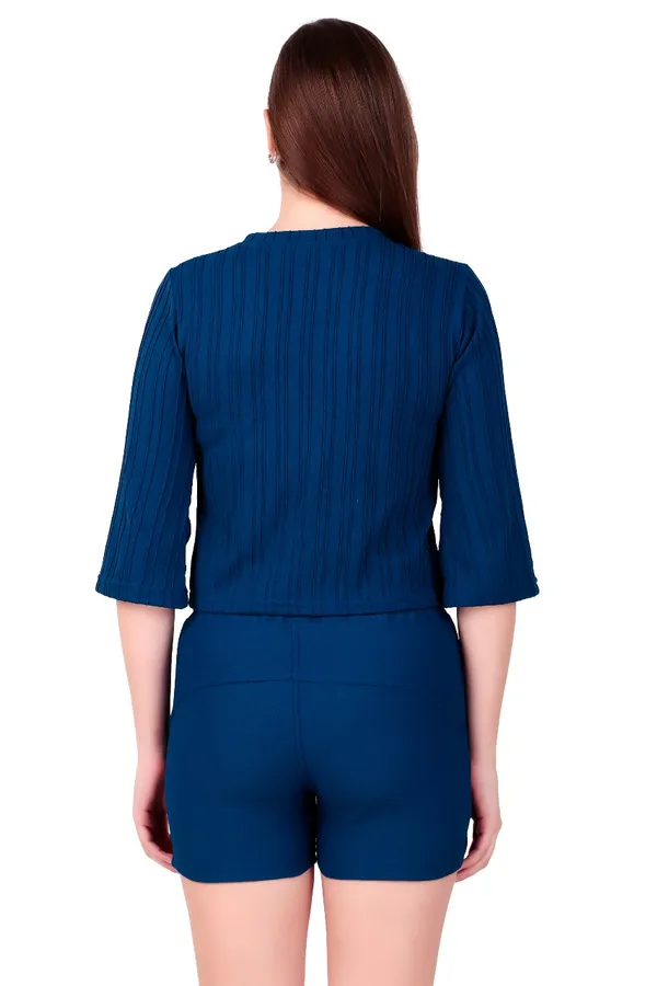 Royal_Blue_Cotton_Blend_Co-Ord_Set_For_Women