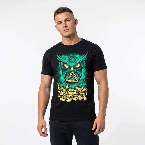 Black_Cotton_240Gsm_T-Shirt_For_Unisex