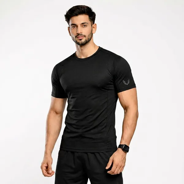 Black_Polyester_T-Shirt_For_Unisex