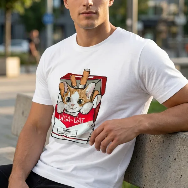 White_Cotton_240Gsm_T-Shirt_For_Unisex