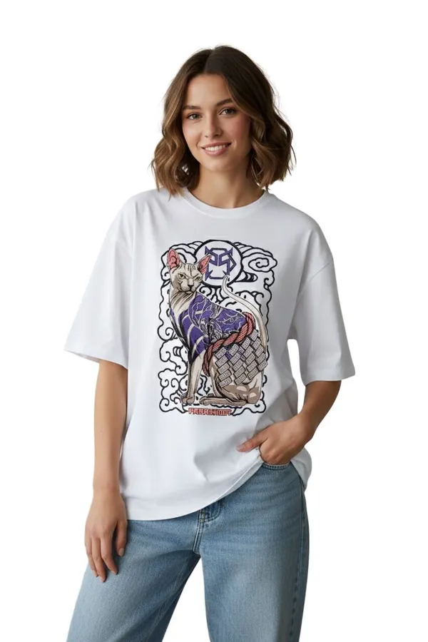 White_Cotton_240Gsm_T-Shirt_For_Women