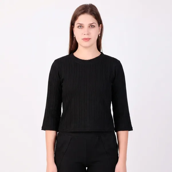 Black_Cotton_Blend_Co-Ord_Set_For_Women