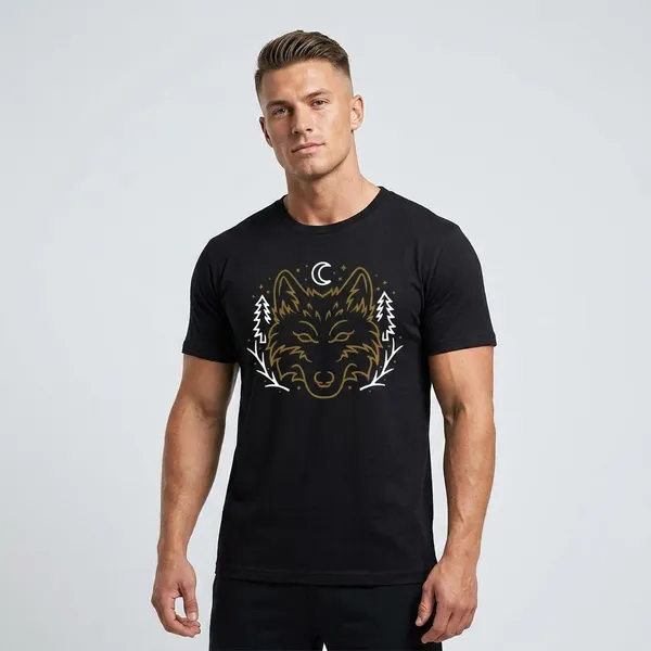 Black_Cotton_240Gsm_T-Shirt_For_Unisex