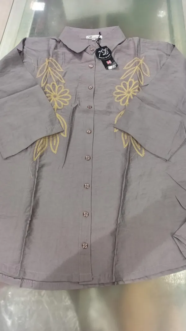 Grey_Embroidered_Collar_Shirt_With_Floral_Design
