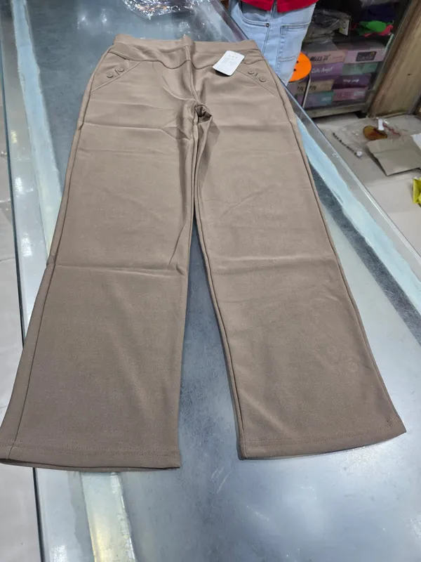 Women's_Beige_Wide-Leg_Trousers