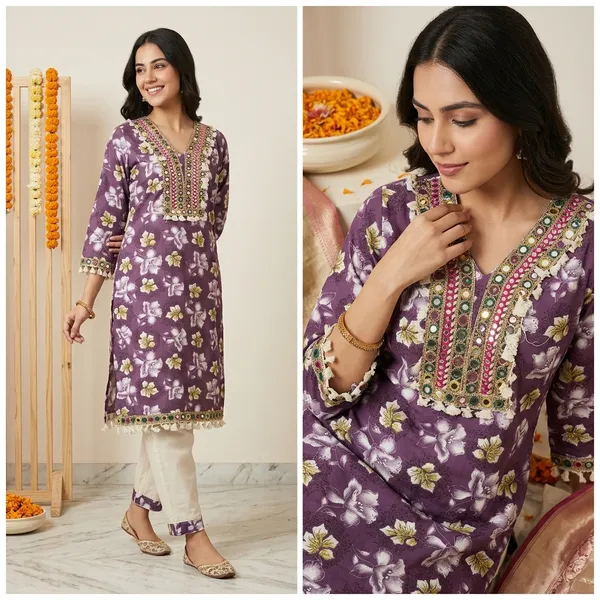 Purple_Floral_Embroidered_Cotton_Suit_Set_With_White_Dupatta