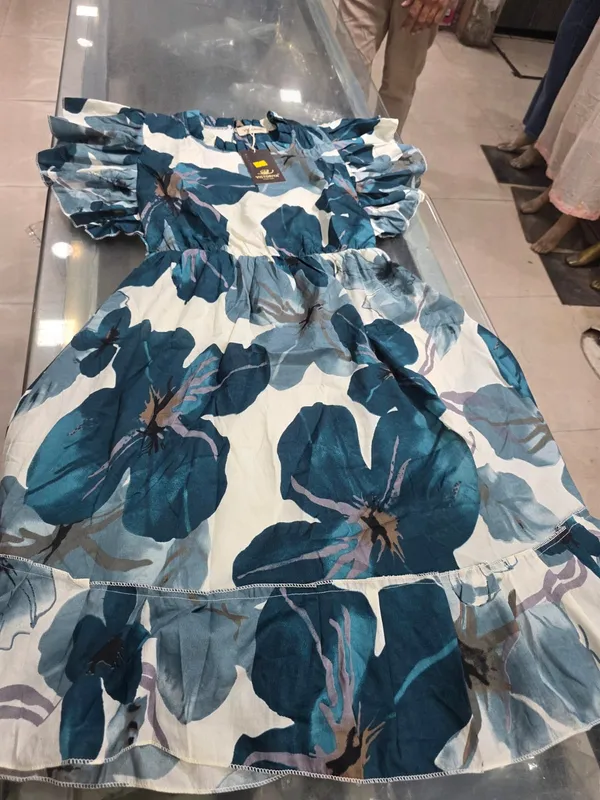 Women's_Blue_Floral_Print_Ruffle_Dress