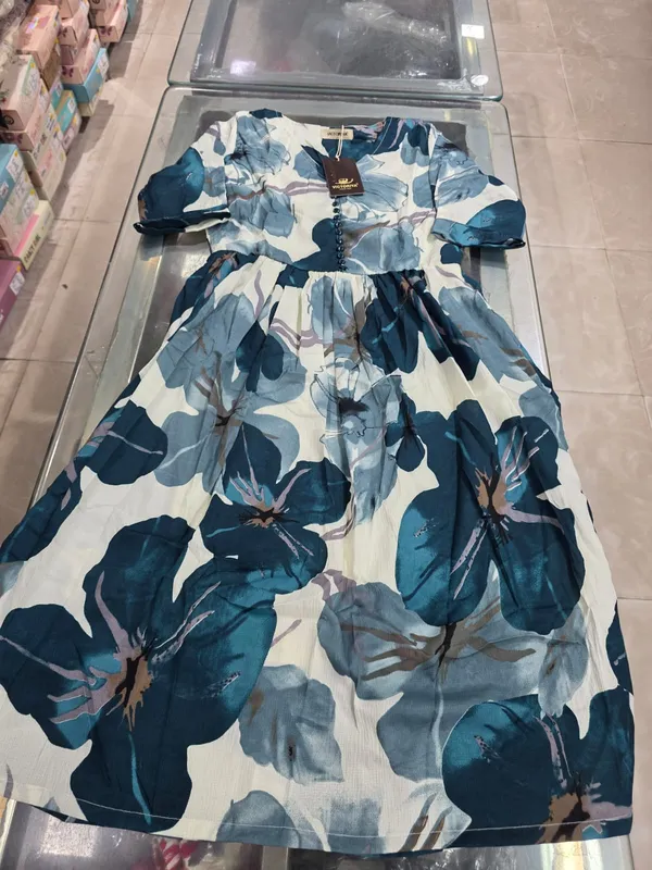 Blue_Floral_Printed_Maxi_Dress_With_Puff_Sleeves_And_Belt