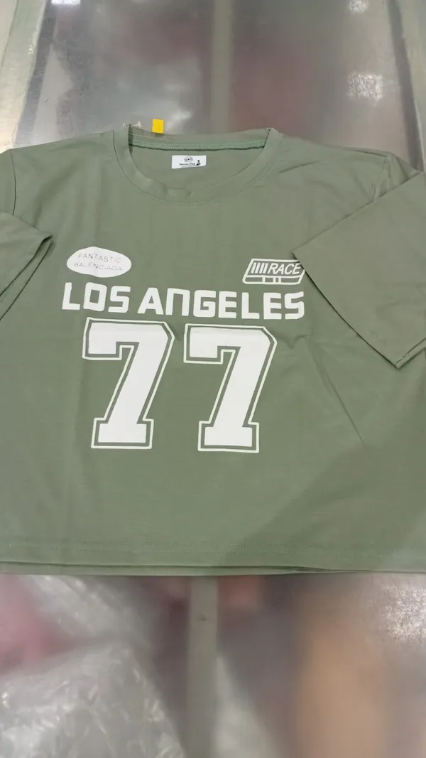 Los_Angeles_77_Race_Print_T-Shirt_Olive_Green