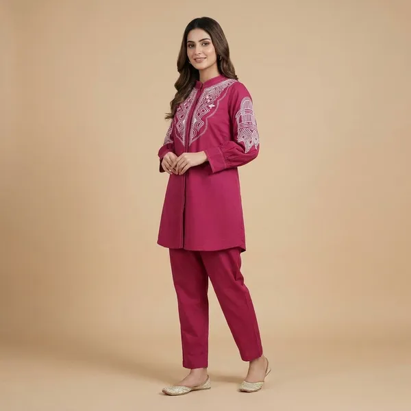 Pink_Premium_And_Elegant_Embroidered_Kurti