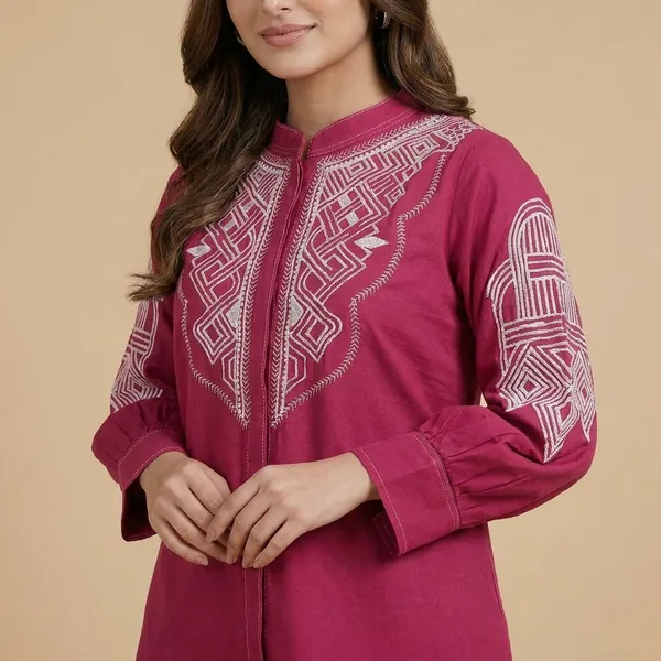Pink_Premium_And_Elegant_Embroidered_Kurti