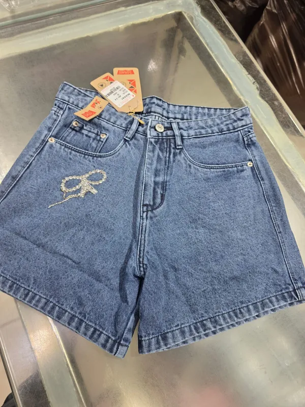 Women's_High-Waisted_Denim_Shorts_With_Rhinestone_R_Logo