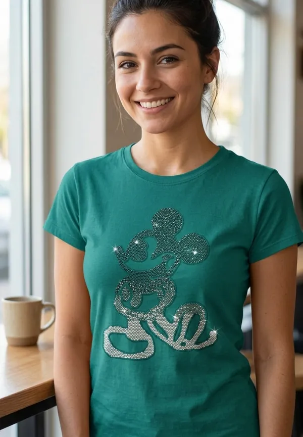 Mickey_Mouse_Rhinestone_Graphic_T-Shirt_Teal_Blue