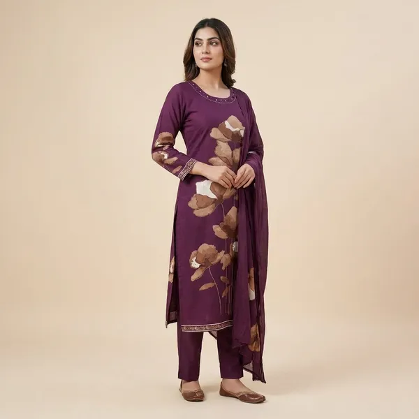 Purple_Floral_Printed_Salwar_Suit_Set