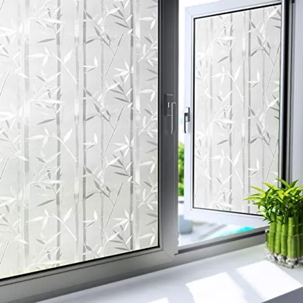 Wisdom_Privacy_Window_Film_Frosted_Glass_Film_No_Glue_Anti_Uv_Window_Sticker_Non_Adhesive_For_Privacy_Office_Meeting_Room_Bathroom_Living_Room_Bamboo_Glass_Frosted_12_X_50_Inch
