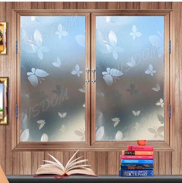 Wisdom_Privacy_Window_Film_Frosted_Glass_Film_Glass_Film_No_Glue_Anti_Uv_Window_Sticker_Non_Adhesive_For_Privacy_Office_Meeting_Room_Bathroom_Living_Room_Butter_Fly_Frosted_12_X_50_Inch