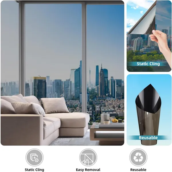 Product_Summary_Wisdom_One_Way_Mirror_Window_Film_Daytime_Privacy_Sun_Blocking_Heat_Control_Anti_Uv_Reflective_Filmwindow_Tint_For_Home_50_Silver_Black_Film_20x50_Inch_Self_Adhesive