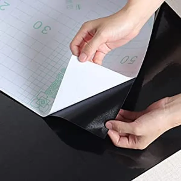 Wisdom_Vinyl_Contact_Paper_Decorative_For_Cabinets_Countertops_Kitchen_Shelves_Liner_Self_Adhesive_Film_Peel_And_Stick_Waterproof_Removable_Wallpaper_2_Feet_By_6_Feet_Black_Glossy