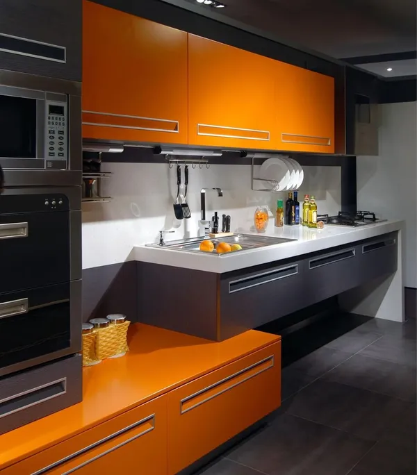 Wisdom_Vinyl_Contact_Paper_Decorative_For_Cabinets_Countertops_Kitchen_Shelves_Liner_Self_Adhesive_Film_Peel_And_Stick_Waterproof_Removable_Wallpaper_2_Feet_By_6_Feet_Orange_Glossy