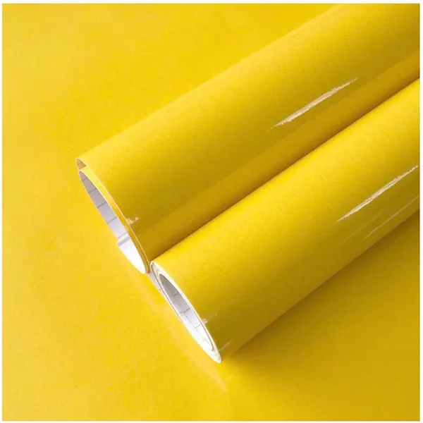 Wisdom_Vinyl_Contact_Paper_Decorative_For_Cabinets_Countertops_Kitchen_Shelves_Liner_Self_Adhesive_Film_Peel_And_Stick_Waterproof_Removable_Wallpaper_2_Feet_By_6_Feet_Yellow_Glossy