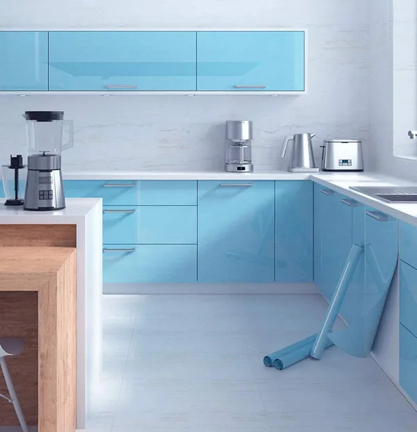 Wisdom_Vinyl_Contact_Paper_Decorative_For_Cabinets_Countertops_Kitchen_Shelves_Liner_Self_Adhesive_Film_Peel_And_Stick_Waterproof_Removable_Wallpaper_2_Feet_By_6_Feet_Sky_Blue_Glossy