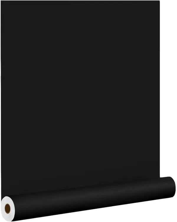 Wisdom_Vinyl_Contact_Paper_Decorative_For_Cabinets_Countertops_Kitchen_Shelves_Liner_Self_Adhesive_Film_Peel_And_Stick_Waterproof_Removable_Wallpaper_2_Feet_By_6_Feet_Matte_Black