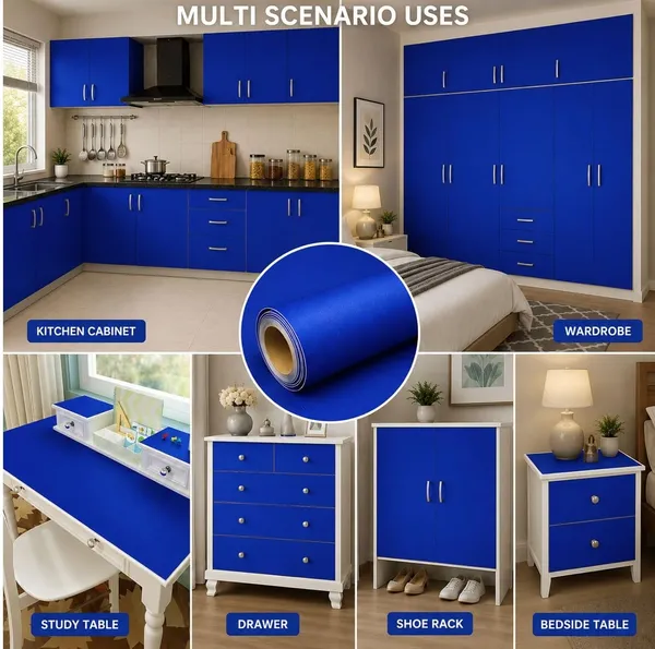 Wisdom_Vinyl_Contact_Paper_Decorative_For_Cabinets_Countertops_Kitchen_Shelves_Liner_Self_Adhesive_Film_Peel_And_Stick_Waterproof_Removable_Wallpaper_2_Feet_By_6_Feet_Royal_Blue_Matte