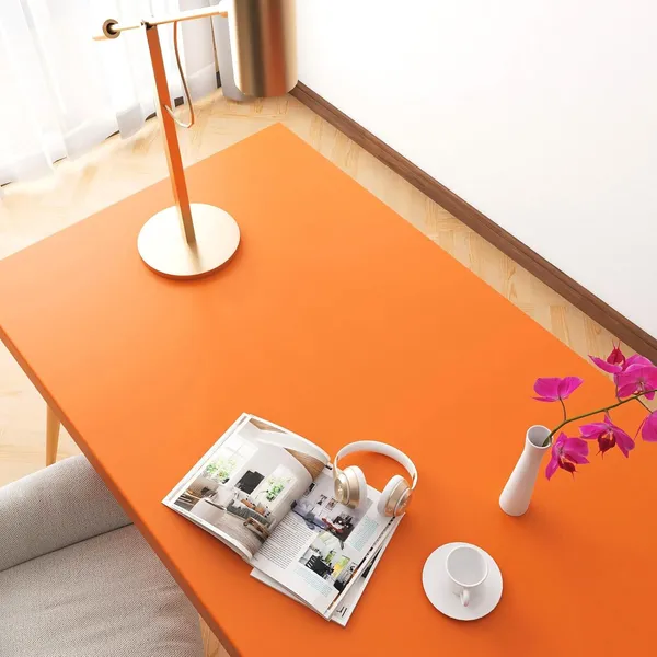 Wisdom_Vinyl_Contact_Paper_Decorative_For_Cabinets_Countertops_Kitchen_Shelves_Liner_Self_Adhesive_Film_Peel_And_Stick_Waterproof_Removable_Wallpaper_2_Feet_By_6_Feet_Orange_Matte