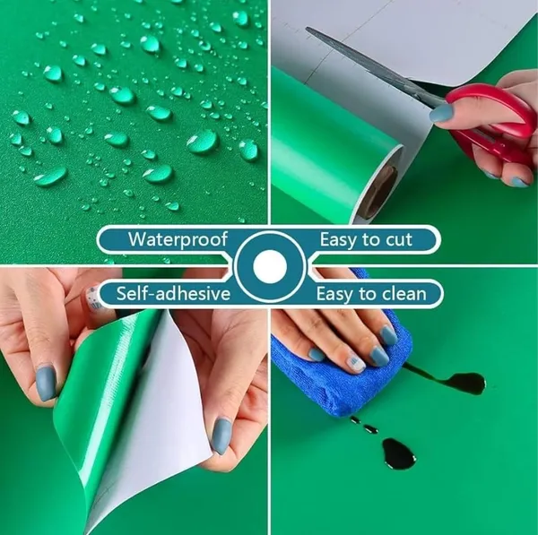 Wisdom_Vinyl_Contact_Paper_Decorative_For_Cabinets_Countertops_Kitchen_Shelves_Liner_Self_Adhesive_Film_Peel_And_Stick_Waterproof_Removable_Wallpaper_2_Feet_By_6_Feet_Dark_Green_Matte